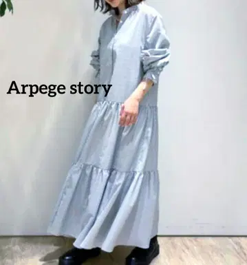 Arpege story/아르페쥬 스토리 롱 셔츠 원피스