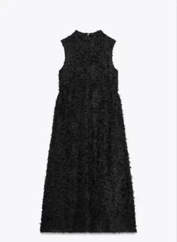 ZARA 자카드 원피스 블랙