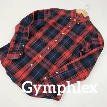 Gymphlex 체크 셔츠 COTTON100% 남성용 #1845