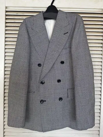 Oblada ANDREW CHECK JACKET 더블 브레스트 자켓