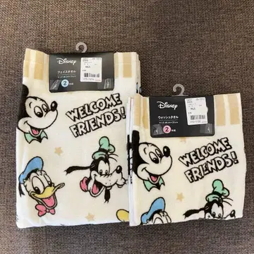 Disney 타월 세트 미키 미니 WELCOME FRIENDS!