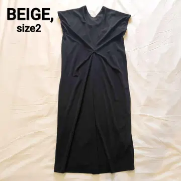 BEIGE, 베이지 티셔츠 원피스 슬리브리스
