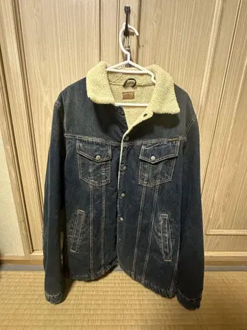 Nudie Jeans Co. 보아 카라 부착 데님 자켓