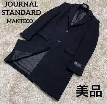 새상품급 저널 스탠다드 체스터 코트 MANTECO 블랙