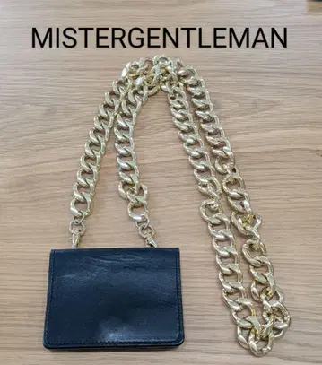 MISTERGENTLEMAN 체인 지갑 카드 케이스 블랙