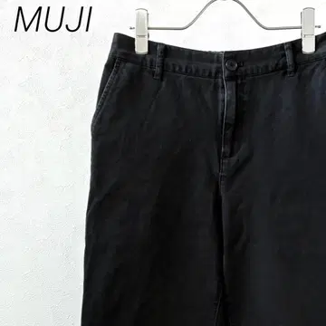 MUJI 무인양품 치노 팬츠 허리밴딩 스트레치 포켓 부착 심플