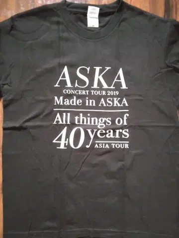 CHAGE&ASKA ASKA 2019 티셔츠 M 사이즈