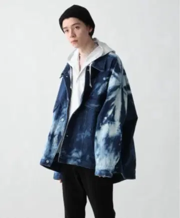 HARE 새상품급 시보리조메 G 데님 자켓