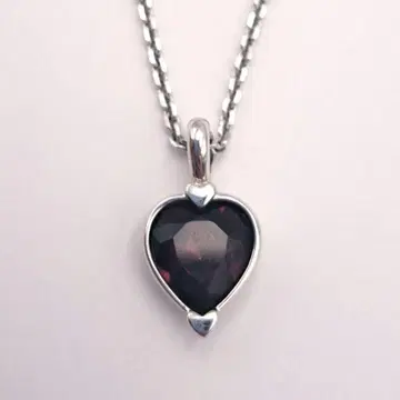 SWAROVSKI 스와로브스키 하트 목걸이 펜던트 퍼플 보라색