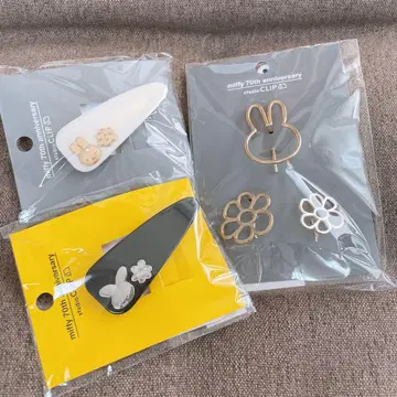 스튜디오 클립 miffy 70th anniversary 헤어 클립 세트