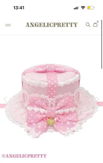 angelic pretty Airy Heart 선물 리본 미니 Hat