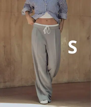 ZARA 자라 WIDE-LEG 팬츠 더블 허리 밴드 새상품, 미사용