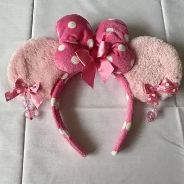 디즈니 미니 리본 머리띠 핑크