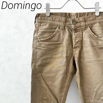Domingo 데님 팬츠 스트레이트 버튼 플라이 포켓 심플