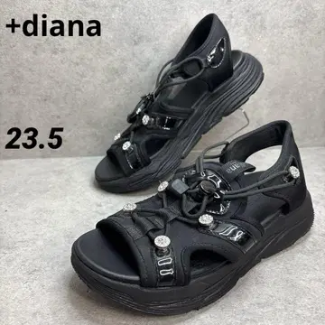 +diana 풋베드 스포츠 샌들 블랙 비쥬 통굽 경량