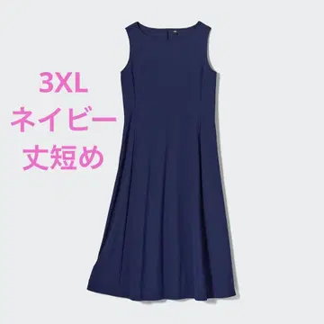 [새상품급] 울트라 스트레치 에어리즘 원피스 기장 짧음 3XL 네이비