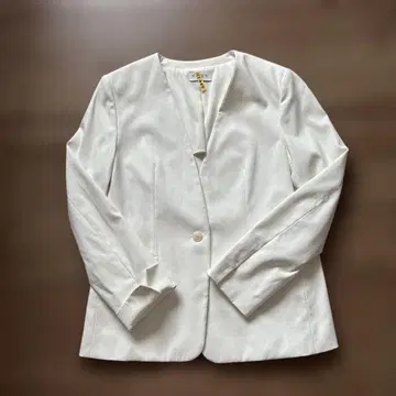 플라스테 린넨 블렌드 노카라 자켓 새상품급