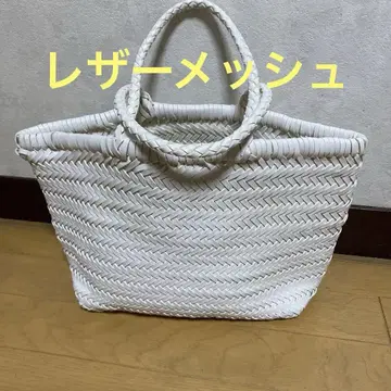 메쉬 가죽 백