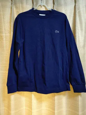 LACOSTE 네이비 긴팔 티셔츠