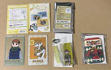 던전밥 폴라로이드풍 카드 중국 한정판 칠책 아크링 키링 캔뱃지