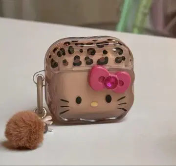 헬로키티 레오파드 무늬 AirPods 케이스