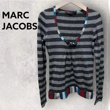 MARC JACOBS 보더 x 컬러풀 스트라이프 긴팔 니트