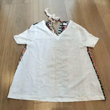 Paul Smith 반팔 V넥 셔츠 우표 패턴