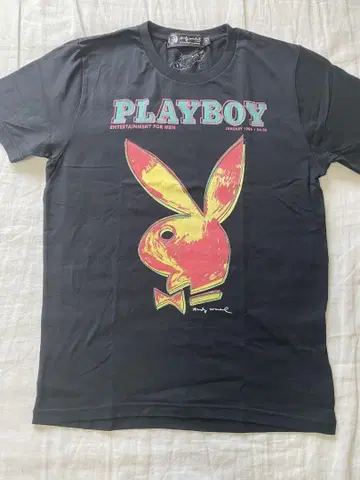 hysteric glamor PLAYBOY 컬러풀 토끼 로고 T셔츠