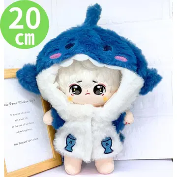 20cm 인형옷 상어 블루 파란색 봉제인형 인형옷 의류 갈아입히기 옷