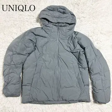 [ UNIQLO ] 유니클로 심리스 다운 후드티 그레이 방한 [ XL ]