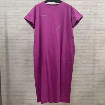 PICONE 자수 롱 티셔츠 원피스 L