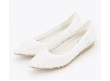 steppi 온워드 시스루 포인티드 펌프스 화이트 23cm