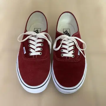 VANS 어센틱 코듀로이 와인 레드