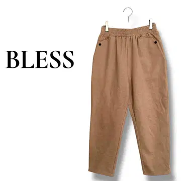 BLESS 슬랙스 심플 캐주얼 가을/겨울용 무지 허리밴딩