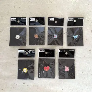 [미개봉] BTS BT21 페이스 핀 배지 세트