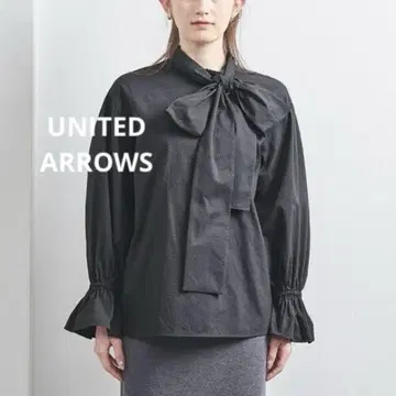 UNITED ARROWS/ 도트 도비 블라우스