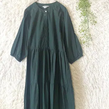로데오 크라운즈 티어드 원피스 그린 새상품