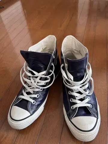 [새상품급] CONVERSE 하이컷 네이비 x 그린 올리브 가죽