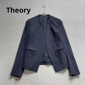 Theory 띠어리 노카라 자켓 LANAI TAILOR 네이비