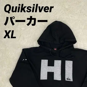 Quiksilver HI 프린트 후드티 블랙 남녀 공용