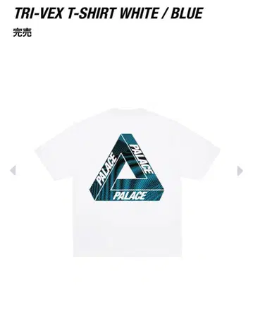 palace TRI-VEX T-SHIRT WHITE/BLUE