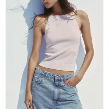 zara 리본 니트 탑
