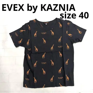 247 EVEX by KAZNIA 기린 패턴 티셔츠 사이즈 40