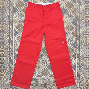 새상품 Dickies 더블니 85283 레드 W32 x L32