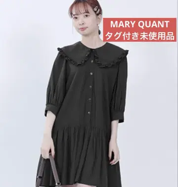 MARY QUANT 택 포함 완판 인기 상품 프릴 옷깃 원피스