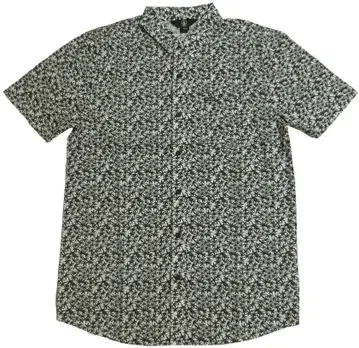 Volcom 볼컴 반팔 셔츠 L 사이즈 블랙 화이트