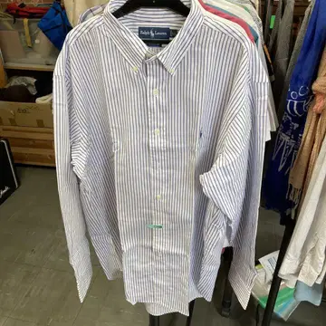 Ralph Lauren Blake 긴팔 셔츠 L 스트라이프