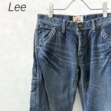 Lee 데님 팬츠 페인터 팬츠 스트레이트 워싱 가공 캐주얼