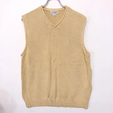 놈코어 J.CREW 구제 V넥 린넨 면 혼방 니트 베스트