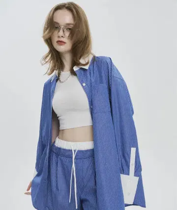 새상품 the toe Battery Stripe Bijou 셔츠
